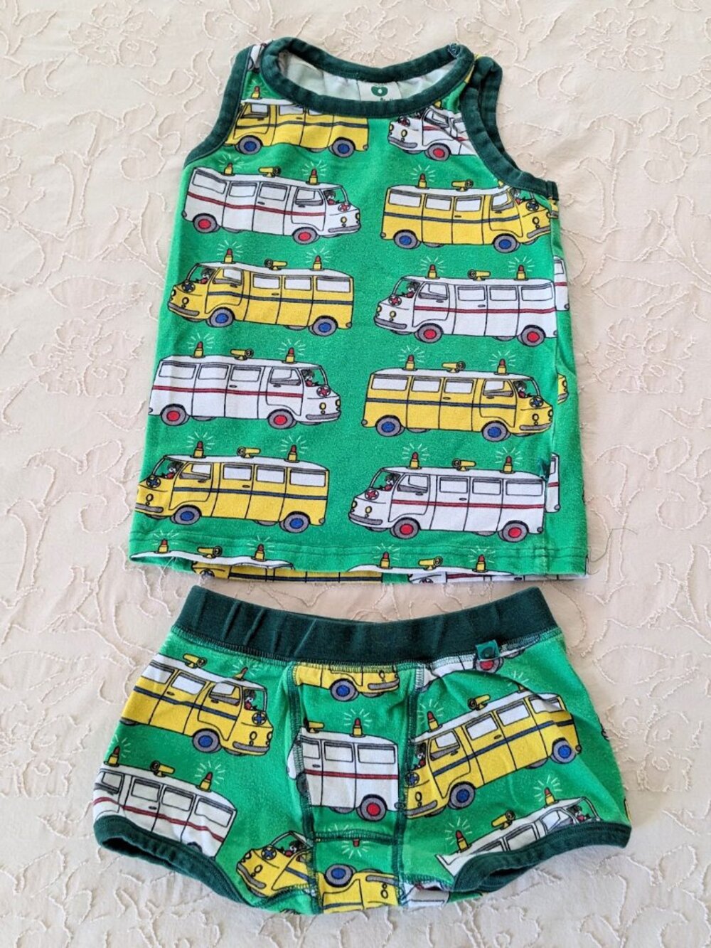 SMAFOLK 5/6Y Scandi Kids Ambulance PJ Set